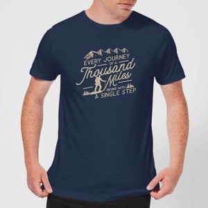 Every Journey Begins With A Single Step Men's T-Shirt - Navy