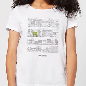 Bobs Burgers Street Plan Drawing Women's T-Shirt - White