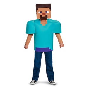 Minecraft Kids Steve Classic Fancy Dress - Blue