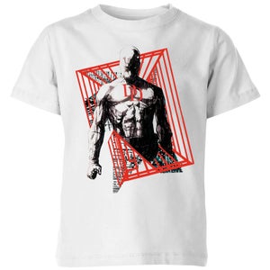 Marvel Knights Daredevil Cage Kids' T-Shirt - White