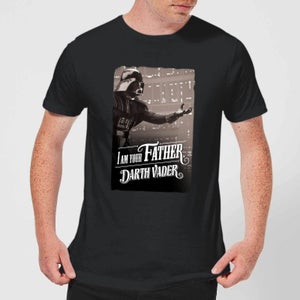 Star Wars Darth Vader I Am Your Father Open Arm T-shirt - Zwart