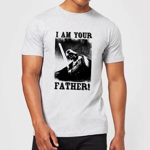 T-Shirt Star Wars Homme Dark Vador Sabre Laser Je Suis Ton Père - Gris