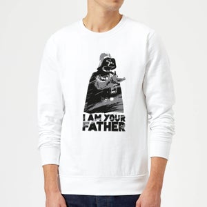 Star Wars Darth Vader I Am Your Father Sketch Sweatshirt - White