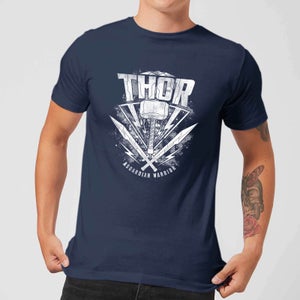 Marvel Thor Ragnarok Thor Hammer Logo Herren T-Shirt - Navy Blau