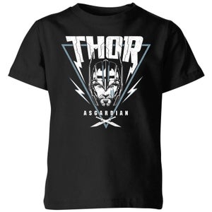 T-Shirt Enfant Marvel - Thor Ragnarok - Triangle Asgardien - Noir
