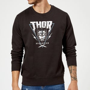 Sudadera con triángulo asgardiano Thor Ragnarok de Marvel - Negro