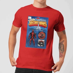 Marvel Deadpool Secret Wars Action Figure Men's T-Shirt - Red