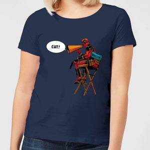 Marvel Deadpool Director Cut Women's T-Shirt - Navy