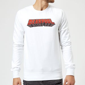 Marvel Deadpool Logo Pullover - Weiß
