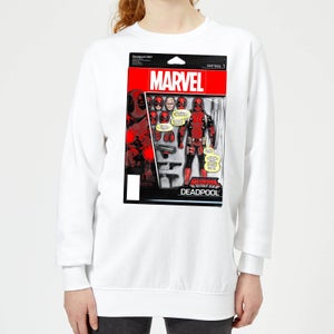 Marvel Deadpool Action Figure Women's Sweatshirt - White