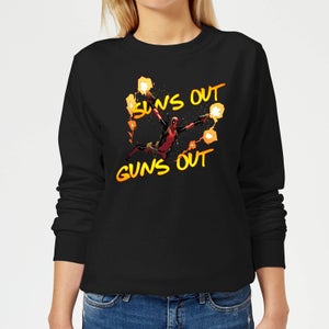Sudadera Marvel Deadpool Suns Out Guns Out - Mujer - Negro