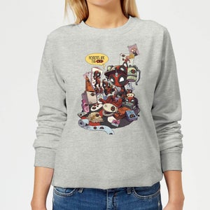 Marvel Deadpool Merchandise Royalties Women's Sweatshirt - Grey