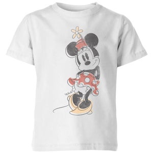 T-Shirt Disney Minnie Offset - Bianco - Bambini