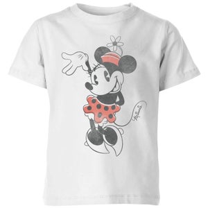 Disney Minnie Mouse Waving Kinder T-Shirt - Weiß