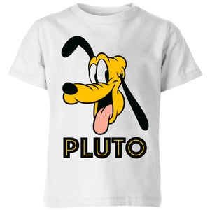 Disney Pluto Face Kids' T-Shirt - White