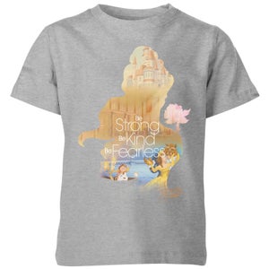 T-Shirt Enfant Disney Silhouette Princesse Belle Belle et la Bête - Gris