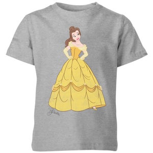 Disney Belle en het Beest Prinses Belle Kinder T-Shirt - Grijs