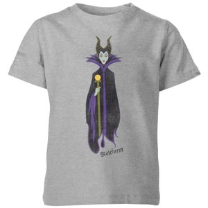 Disney Sleeping Beauty Maleficent Classic Kids' T-Shirt - Grey