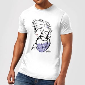 Die Eiskönigin Elsa Sketch Herren T-Shirt - Weiß