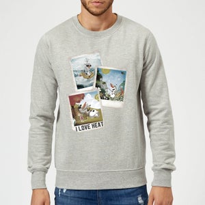 Die Eiskönigin Olaf Polaroid Pullover - Grau