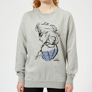 Disney Frozen Elsa Sketch Women's Sweatshirt - Grey