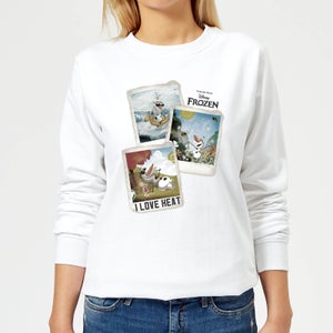 Disney Frozen Olaf Polaroid Women's Sweatshirt - White