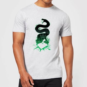 Harry Potter Basilisk Silhouette Men's T-Shirt - Grey