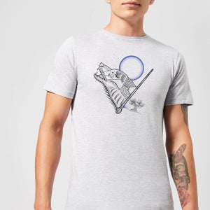 Harry Potter Werewolf Line Art Men's T-Shirt - Grey