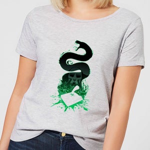Camiseta Harry Potter Nagini Silueta - Mujer - Gris