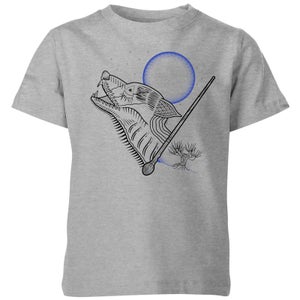 Harry Potter Werewolf Line Art Kids' T-Shirt - Grey