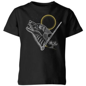 Harry Potter Werewolf Line Art Kids' T-Shirt - Black