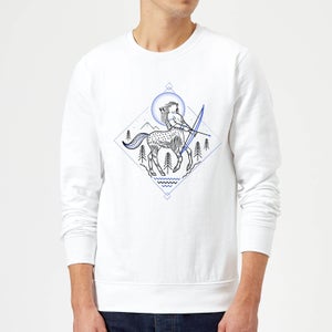 Harry Potter Centaur Line Art Sweatshirt - White