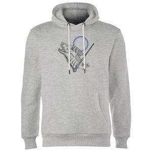 Harry Potter Werewolf Line Art Hoodie - Grey