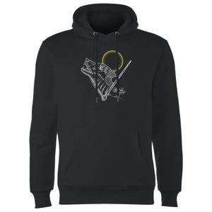 Harry Potter Werewolf Line Art Hoodie - Black