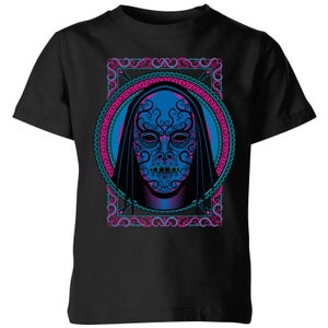 Harry Potter Neon Death Eater Mask Kids' T-Shirt - Black