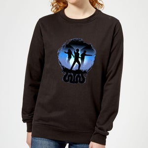 Harry Potter Silhouette Attack Women's Sweatshirt - Black