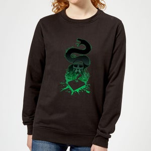 Harry Potter Basilisk Silhouette Women's Sweatshirt - Black