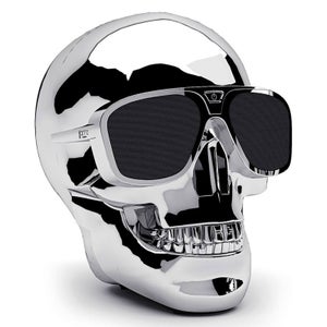 Jarre AeroSkull XS + Bluetooth Portable Speaker - Chrome Silver