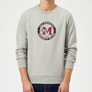 Sweat Homme College Seal - East Mississippi Community College - Gris