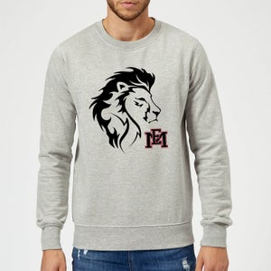 East Mississippi Community College Lion Head and Logo Sweatshirt - Grey