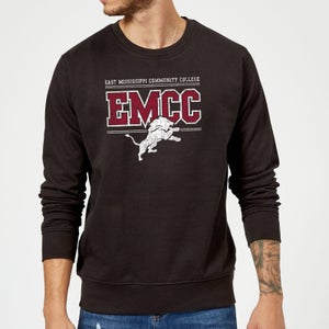 East Mississippi Community College Distressed Lion Sweatshirt - Black