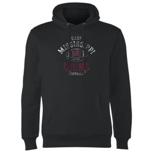 East Mississippi Community College Lions Football Distressed Hoodie - Black