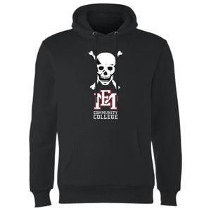 East Mississippi Community College Skull and Logo Hoodie - Black