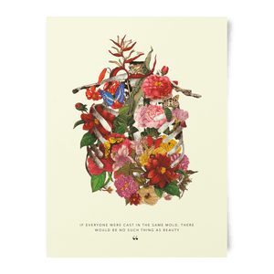 Natural History Museum Cage Of Flowers Art Print