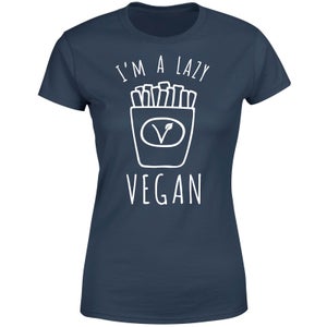 Lazy Vegan Women's T-Shirt - Navy