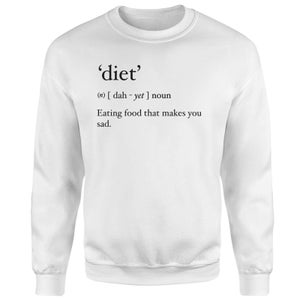 Dictionary Diet Sweatshirt - White
