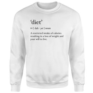 Dictionary Diet Sweatshirt - White