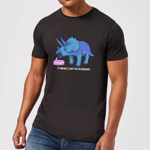 Rawr It Means I Love You In Dinosaur Men's T-Shirt - Black