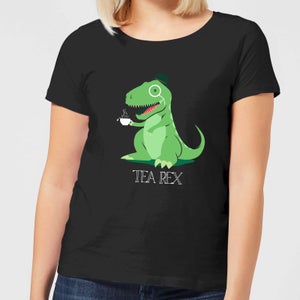 Tea Rex Women's T-Shirt - Black