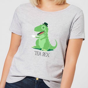 Tea Rex Women's T-Shirt - Grey